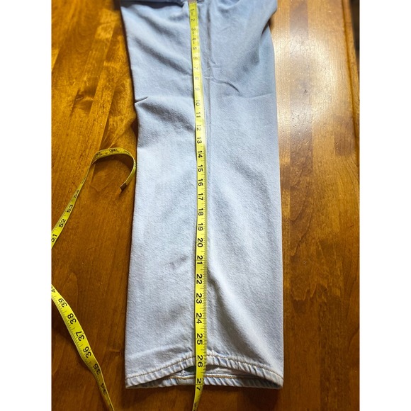 Agolde Parker Jean Ladies 32 Light Wash Relaxed Cropped Straight Leg Denim - Picture 7 of 11